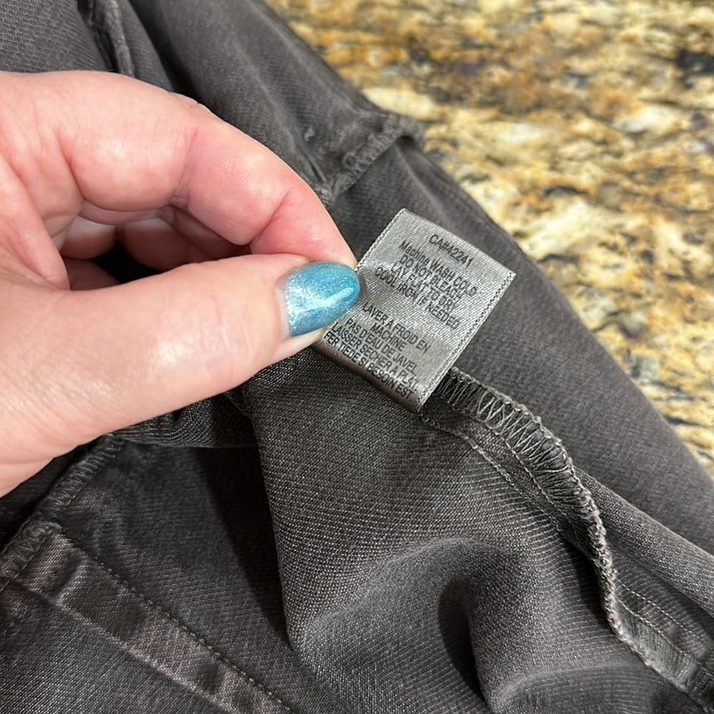 Young Fabulous & Broke Washed Gray Denim Wrap Mini Dress - Picture 12 of 16